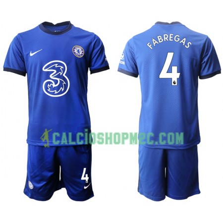 Chelsea Andreas Christensen 4 Bambino Maglia Prima 2020/2021 Manica Corta (+ Pantaloncini)